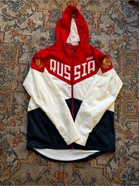 Bosco Sport Windbreaker Jacket Team Russia 2016 Rio Olympics Official Garment